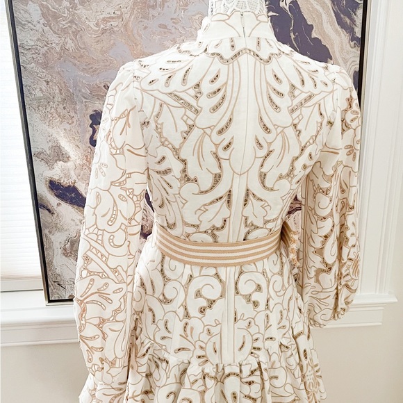 Zimmermann Edie Embroidered Lace Mini Dress - Picture 7 of 14